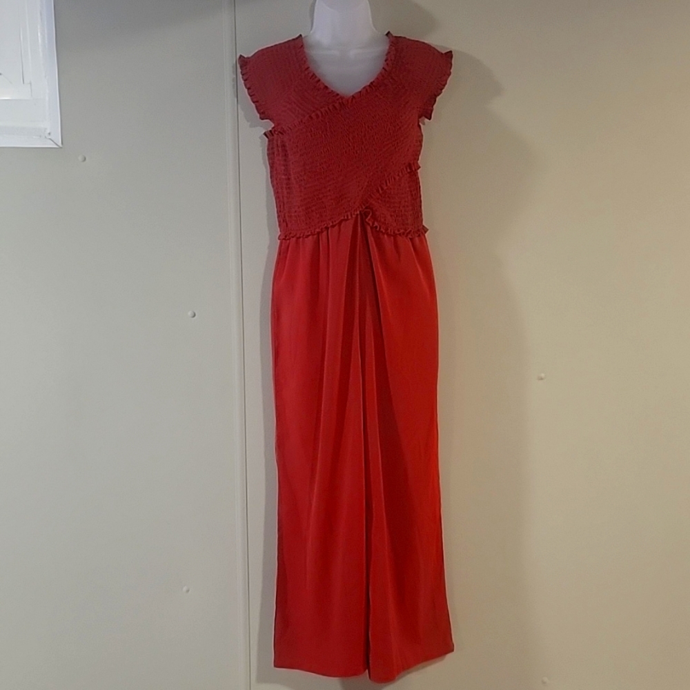 Rust color jumpsuit